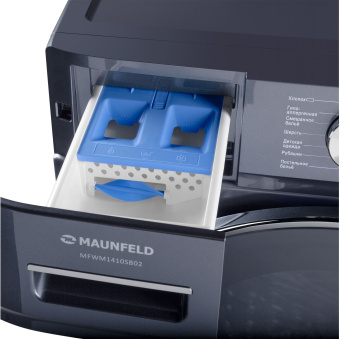 Стиральная машина Maunfeld MFWM1410SB02 класс: A+++ загр.фронтальная макс.:10кг темно-серебристый инвертер - купить недорого с доставкой в интернет-магазине