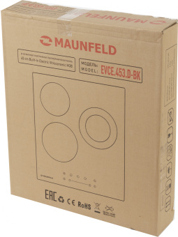 Варочная поверхность Maunfeld EVCE.453.D-BK черный - цена, купить или заказать с доставкой в интернет-магазине Варочная поверхность Maunfeld EVCE.453.D-BK черный - купить недорого с доставкой в интернет-магазине
