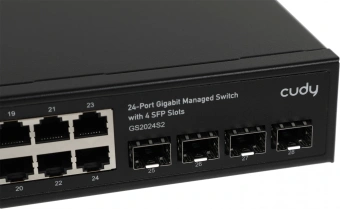 Коммутатор Cudy GS2024S2 (L2) 24x1Гбит/с 4SFP управляемый - купить недорого с доставкой в интернет-магазине