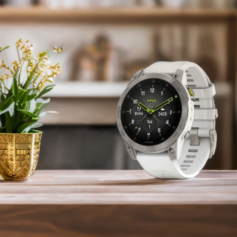 Смарт-часы Garmin Epix Gen 2 Sapphire 33.02мм 1.3" AMOLED корп.титан рем.белый (010-02582-21) - купить недорого с доставкой в интернет-магазине