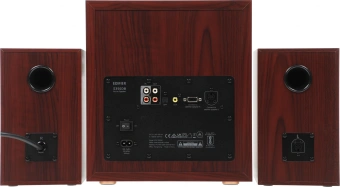 Колонки Edifier S350DB 2.1 коричневый/орех 150Вт BT - купить недорого с доставкой в интернет-магазине