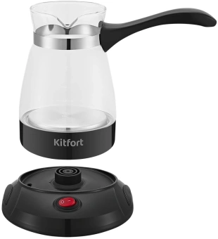 Кофеварка электрическая турка Kitfort КТ-7132-1 600Вт черный - купить недорого с доставкой в интернет-магазине