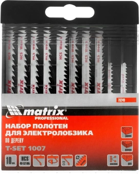Набор пилок по дереву Matrix 78249 10пред. (лобзики) - купить недорого с доставкой в интернет-магазине