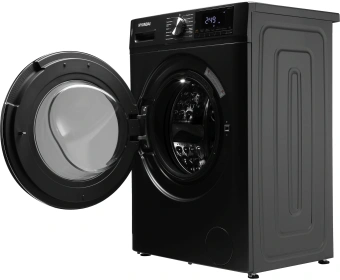 Стиральная машина Hyundai WFD8401 класс: B загр.фронтальная макс.:8кг (с сушкой) темно-серый инвертор - купить недорого с доставкой в интернет-магазине