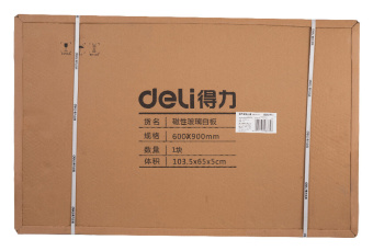 Доска стеклянная Deli 8735B стеклянная белый 60x90см стекло магнитный 4 магнита/2 маркера/стиратель - купить недорого с доставкой в интернет-магазине