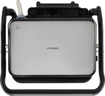 Электрогриль Hyundai HYG-5020 2000Вт серебристый/черный - купить недорого с доставкой в интернет-магазине
