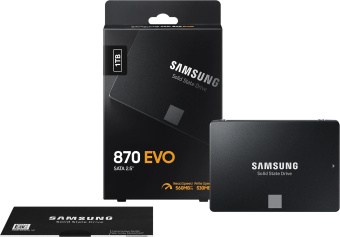 Накопитель SSD Samsung SATA-III 1TB MZ-77E1T0B/AM 870 EVO 2.5" - купить недорого с доставкой в интернет-магазине