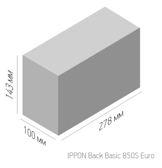 Источник бесперебойного питания Ippon Back Basic 850S Euro 480Вт 850ВА черный - купить недорого с доставкой в интернет-магазине