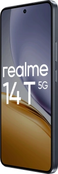 Смартфон Realme RMX5078 14T 5G 128Gb 8Gb черный моноблок 3G 4G 2Sim 6.67" 1080x2400 Android 15 50Mpix 802.11 a/b/g/n/ac NFC GPS GSM900/1800 GSM1900 Protect - купить недорого с доставкой в интернет-магазине