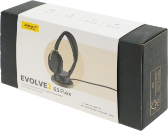 Наушники с микрофоном Jabra Evolve2 65 Flex черный накладные BT оголовье (26699-999-989) - купить недорого с доставкой в интернет-магазине