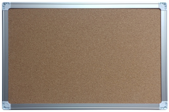 Доска пробковая Silwerhof 90x120см алюминиевая рама - купить недорого с доставкой в интернет-магазине