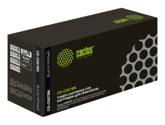 Картридж лазерный Cactus CS-C057BK 057 черный (3100стр.) для Canon i-SENSYS LBP223dw/226dw/228x - купить недорого с доставкой в интернет-магазине
