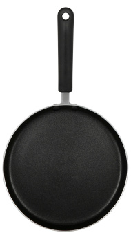 Сковорода блинная Rondell Pancake frypan RDA-1408 круглая 22см покрытие: Xylan Plus ручка несъемная (без крышки) черный - купить недорого с доставкой в интернет-магазине