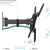 Кронштейн для телевизора Kromax CORBEL-4 черный 15"-42" макс.25кг настенный поворот и наклон - купить недорого с доставкой в интернет-магазине