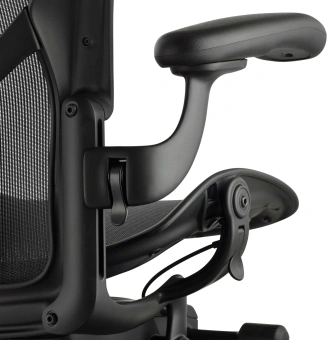 Кресло эргономичное Herman Miller Aeron C Large черный сетка с подголов. крестов. пластик - купить недорого с доставкой в интернет-магазине