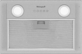 Вытяжка встраиваемая Weissgauff Dubhe 450 Inox нержавеющая сталь управление: кнопочное (1 мотор) - купить недорого с доставкой в интернет-магазине