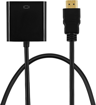 Переходник Buro HDMI-M-VGA-F-WUSB HDMI (m) VGA (f) 0.1м - купить недорого с доставкой в интернет-магазине
