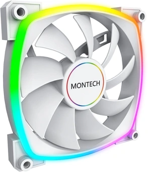 Вентилятор для корпуса Montech AX140 ARGB 140х140x25 белый 4-pin 27.9дБ (AX140 PWM WHITE) Ret - купить недорого с доставкой в интернет-магазине