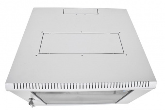 Шкаф коммутационный ЦМО ШРН-ЭКОНОМ (ШРН-Э-15.350) настенный 15U 600x350мм пер.дв.стекл задн.дв.стал.лист 85кг серый 300мм 746мм - купить недорого с доставкой в интернет-магазине