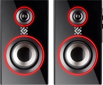 Колонки Defender Solar 20 2.0 черный 20Вт BT беспроводные BT - купить недорого с доставкой в интернет-магазине