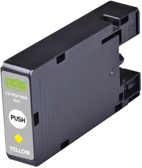 Картридж струйный Cactus CS-PGI1400XLY PGI-1400 желт.пигм. (12мл) для Canon MB2050/MB2350/MB2040/MB2340 с чипом - купить недорого с доставкой в интернет-магазине