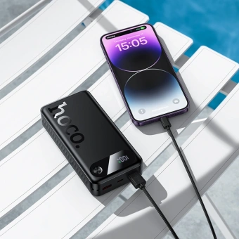 Мобильный аккумулятор Hoco J154A 20000mAh 2A черный (60761) - купить недорого с доставкой в интернет-магазине