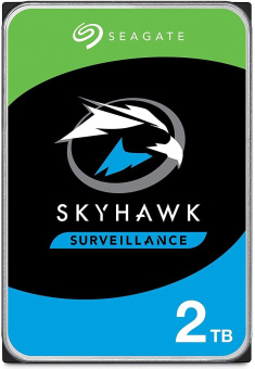 Жесткий диск Seagate SATA-III 2TB ST2000VX017 Surveillance Skyhawk (5400rpm) 256Mb 3.5" - купить недорого с доставкой в интернет-магазине