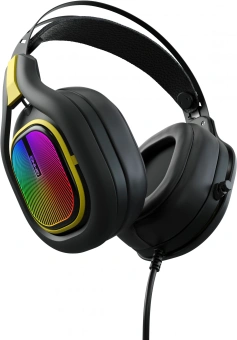 Наушники с микрофоном GMNG HS-L630G черный/желтый 2.2м мониторные оголовье (1533561) - купить недорого с доставкой в интернет-магазине