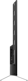 Телевизор QLED Hyundai 75" H-LED75QBU7500 Android TV Frameless черный/серебристый 4K Ultra HD 60Hz DVB-T DVB-T2 DVB-C DVB-S DVB-S2 USB WiFi Smart TV - купить недорого с доставкой в интернет-магазине