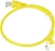 Патч-корд Buro UTP 4 пары cat.5E CCA molded 0.5м желтый RJ-45 (m)-RJ-45 (m) (UTP-5E-0,5M-Y)