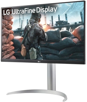 Монитор LG 27" UltraFine 27UP650K-W черный IPS LED 16:9 HDMI матовая HAS 1200:1 400cd 178гр/178гр 3840x2160 60Hz DP 4K 5.9кг - купить недорого с доставкой в интернет-магазине