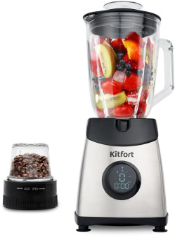 Блендер стационарный Kitfort KT-1394 500Вт серебристый - купить недорого с доставкой в интернет-магазине