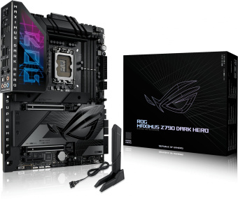 Материнская плата Asus ROG MAXIMUS Z790 DARK HERO Soc-1700 Intel Z790 4xDDR5 ATX AC`97 8ch(7.1) 2.5Gg RAID+HDMI - купить недорого с доставкой в интернет-магазине