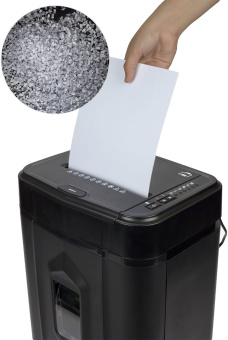 Шредер Heleos АП23-4 черный с автоподачей (секр.P-4) фрагменты 145лист. 23лтр. скрепки скобы пл.карты - купить недорого с доставкой в интернет-магазине