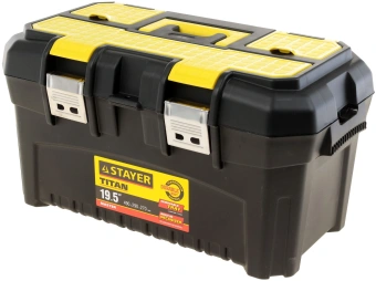Ящик для инструментов Stayer Master 38016-19 32л 1отд. черный/желтый - купить недорого с доставкой в интернет-магазине