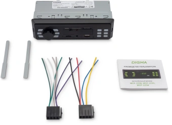 Автомагнитола Digma MCP-225B 1DIN 2x45Вт v5.0 AUX 2 - купить недорого с доставкой в интернет-магазине
