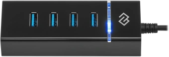 Разветвитель USB-C Digma DHUB-4USB-C-3.0 4порт. черный - купить недорого с доставкой в интернет-магазине