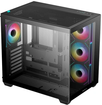 Корпус Deepcool CG530 4F черный без БП ATX 6x120mm 4x140mm 1xUSB3.0 audio bott PSU - купить недорого с доставкой в интернет-магазине