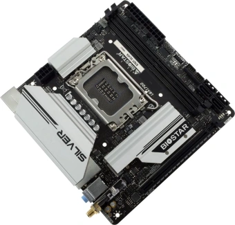Материнская плата Biostar B760T-Silver Soc-1700 Intel B760 2xDDR5 mini-ITX AC`97 8ch(7.1) 2.5Gg RAID+HDMI+DP - купить недорого с доставкой в интернет-магазине