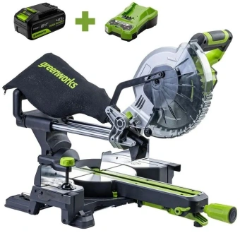 Торцовочная пила Greenworks GD24MS216 4800об/мин d=216мм - купить недорого с доставкой в интернет-магазине