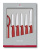 Набор ножей кухон. Victorinox Swiss Classic Paring (6.7111.6G) компл.:6шт красный подар.коробка - купить недорого с доставкой в интернет-магазине
