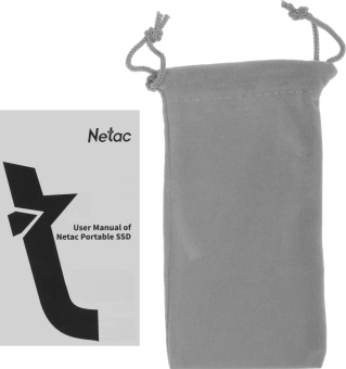 Накопитель SSD Netac USB-C 256GB NT01ZX20L-256G-32BK ZX20L черный - купить недорого с доставкой в интернет-магазине