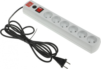 Сетевой фильтр Most LR 3м (6 розеток) белый (коробка) - купить недорого с доставкой в интернет-магазине