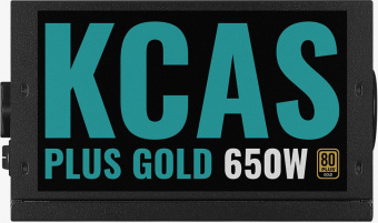 Блок питания Aerocool ATX 650W KCAS PLUS GOLD 650W ARGB 80+ gold 24+2x(4+4) pin APFC 120mm fan 6xSATA RTL - купить недорого с доставкой в интернет-магазине