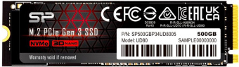 Накопитель SSD Silicon Power PCI-E 3.0 250Gb SP250GBP34UD8005 M-Series UD80 M.2 2280 - купить недорого с доставкой в интернет-магазине