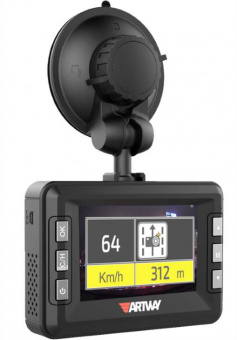 Видеорегистратор с радар-детектором Artway MD-109 GPS черный - купить недорого с доставкой в интернет-магазине