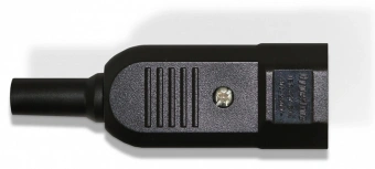 Вилка Hyperline CON-IEC320C14 черный - купить недорого с доставкой в интернет-магазине