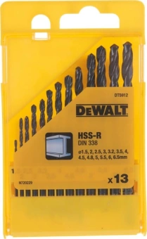 Набор сверл DeWalt DT5912-QZ по металлу (13пред.) для шуруповертов/дрелей - купить недорого с доставкой в интернет-магазине