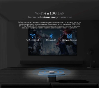 ПК Мини Chuwi AuBox Ryzen 7 8745HS (3.8) 16Gb SSD512Gb 780M Windows 11 Pro 2x2.5GbitEth WiFi BT 120W серебристый/черный - купить недорого с доставкой в интернет-магазине