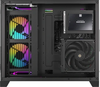 Корпус Formula Crystal Z6M Floe черный без БП mATX 4x120mm 2xUSB3.0 audio bott PSU - купить недорого с доставкой в интернет-магазине